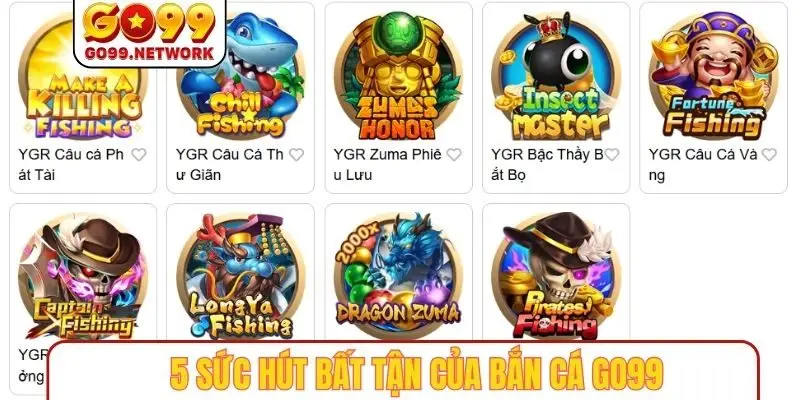 5 sức hút bất tận của bắn cá GO99