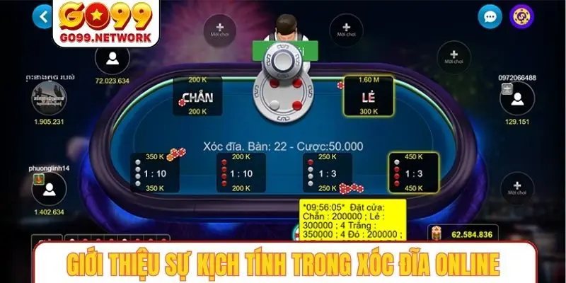 Giới thiệu sự kịch tính trong xóc đĩa online